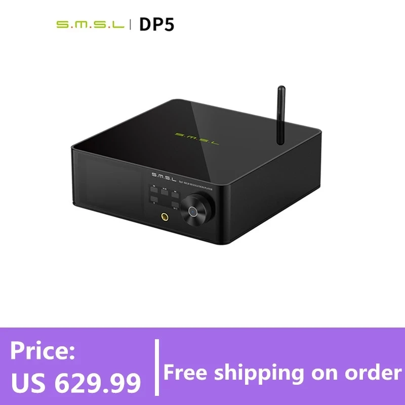2020 Новый SMSL DP5 Высокоточный музыкальный плеер ES9038PRO MQA 32 бит/384 кГц DSD256 Bluetooth 4 0