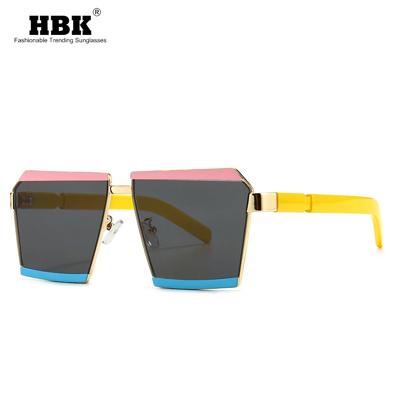 Новые негабаритные многоугольные солнцезащитные очки для мужчин и женщин модные