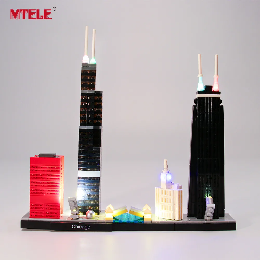 Набор светодиодсветильник MTELE для архитектуры Chicago 21033 (модель в комплект не
