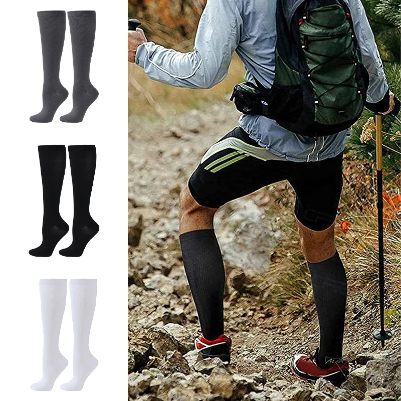 

Compression Stockings Men Women Hiking Running Socks 20-30 MmHg Flight Pregnancy Swollen Varicose Veins Marathon Sports Sock