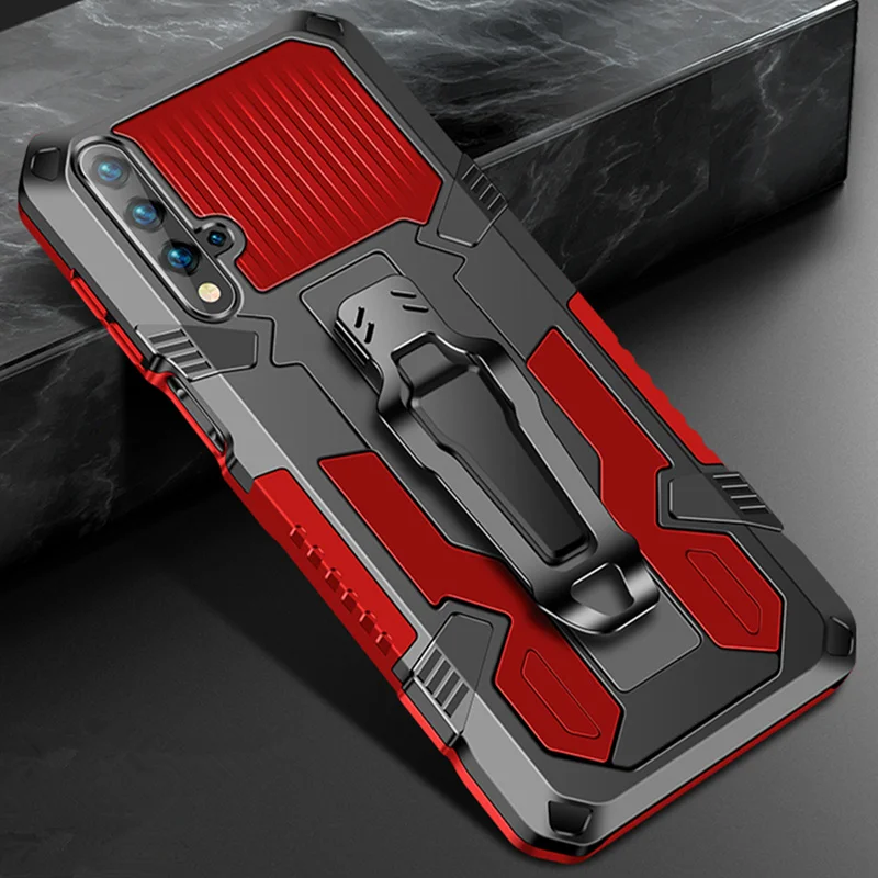 

Drop resistance Armor Belt Clip Case For Huawei Nova 5T 4e 6 SE 7i Honor 9x Premium 9s 20 20s 20 S Military Rugged Shield Cover