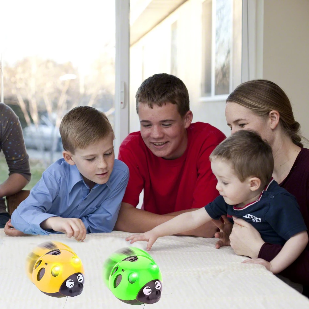 Детские игрушки забавная инфракрасная Индукционная Милая бегущая божья коровка