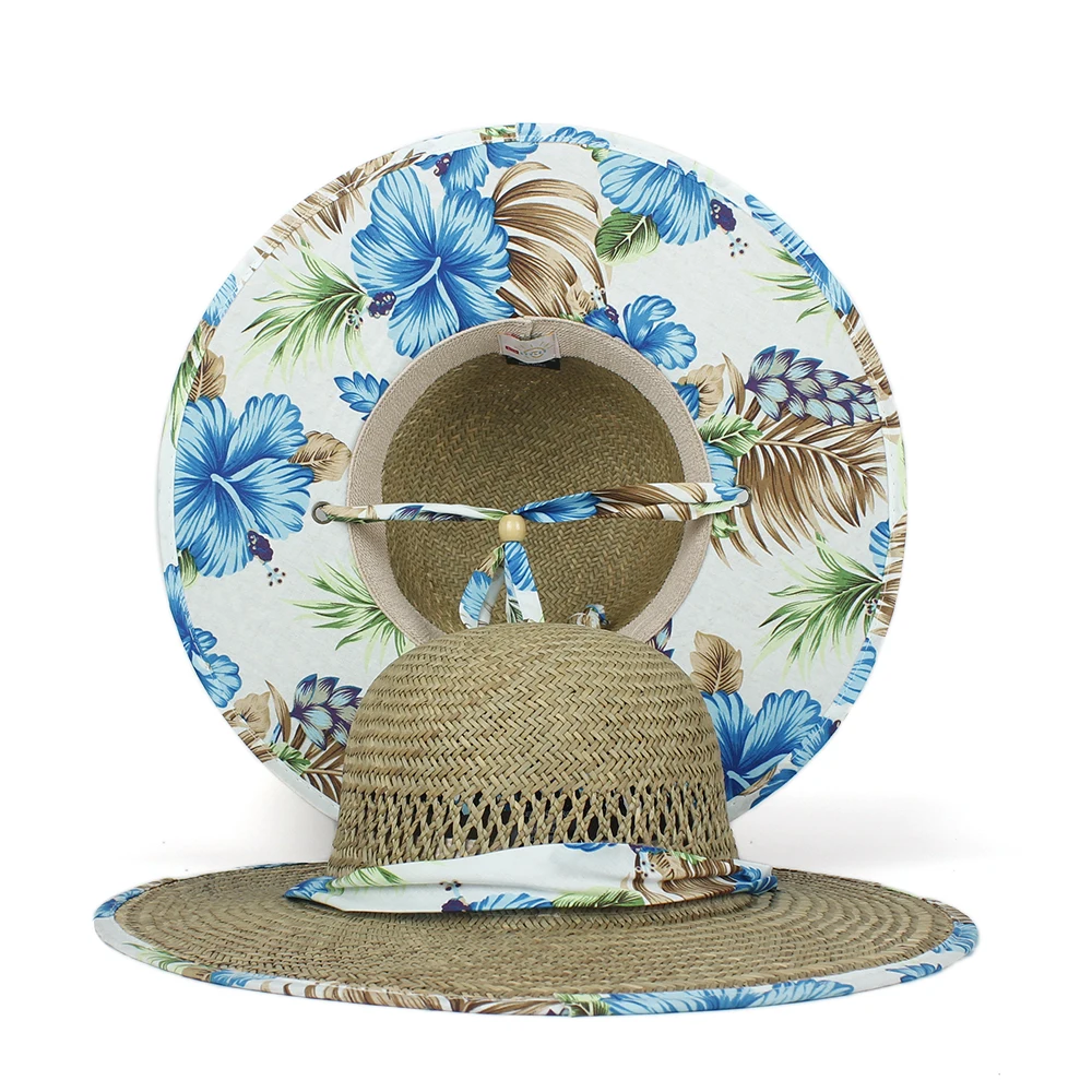 Шляпа Lifeguard женская из 100% натурального Соломенного плетения Пляжная