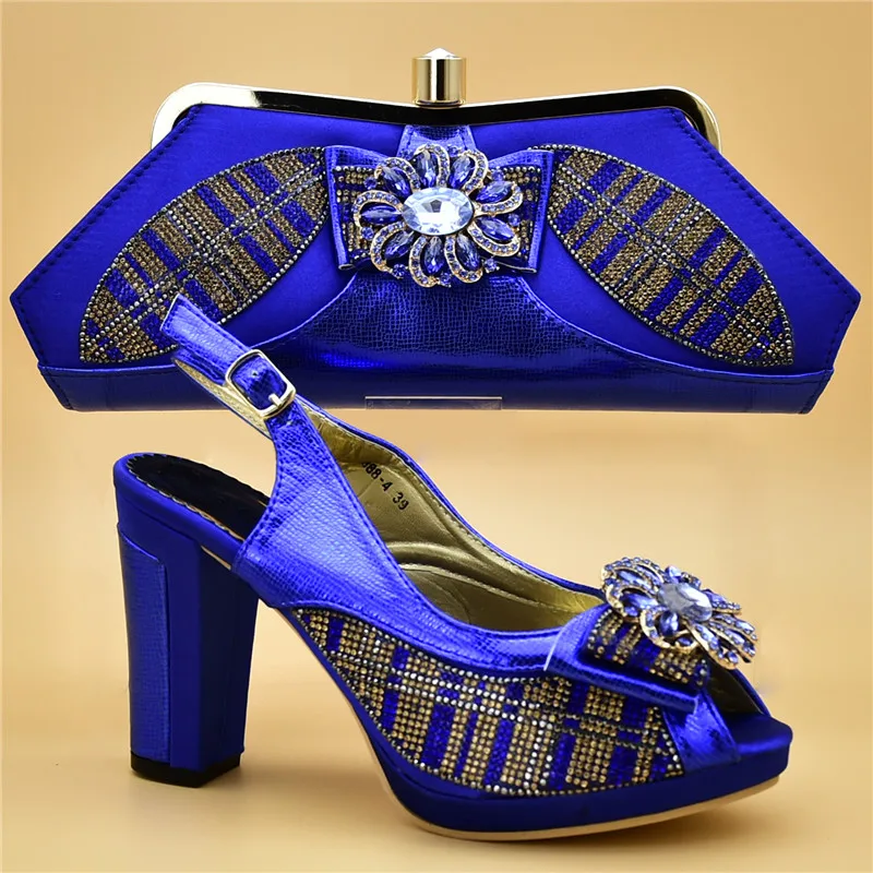 Новая модная итальянская обувь и сумка в комплекте для женщин Роскошная