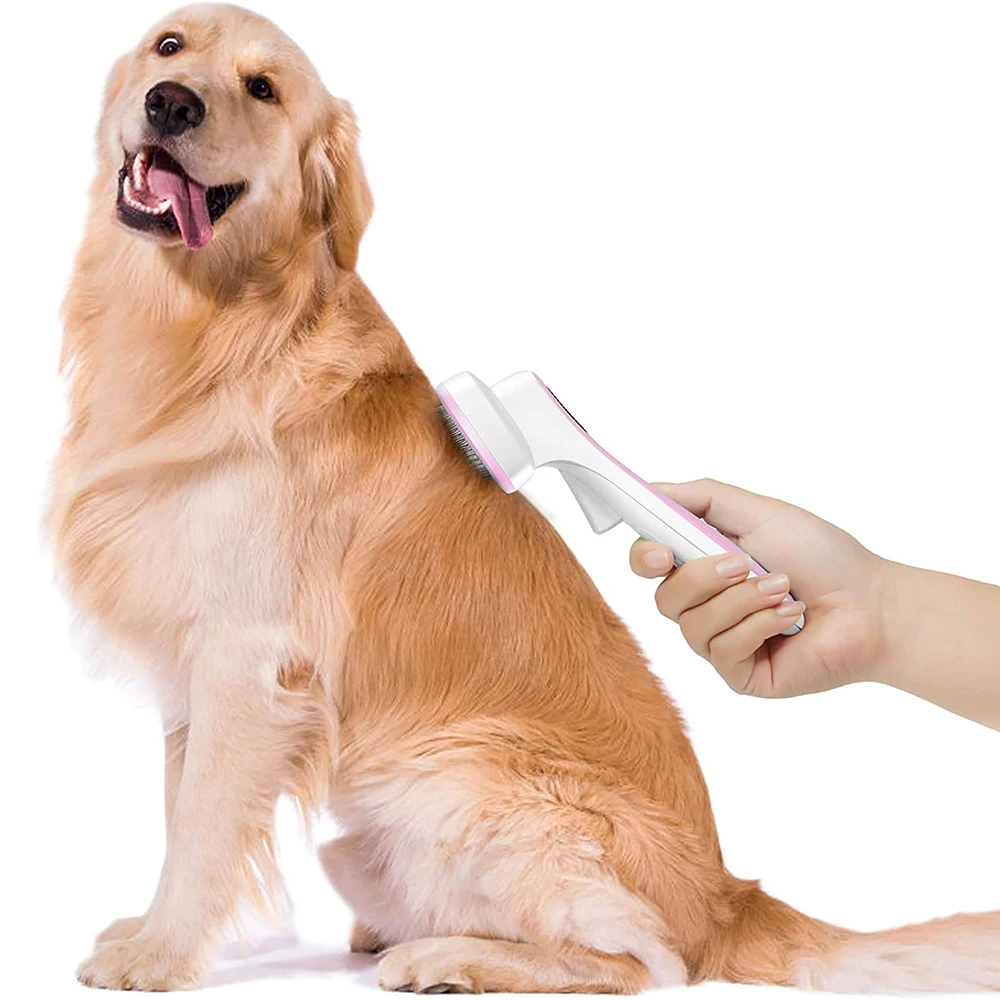 Щетка для собак и кошек щетка самоочистки ломтиков щетки груминга домашних