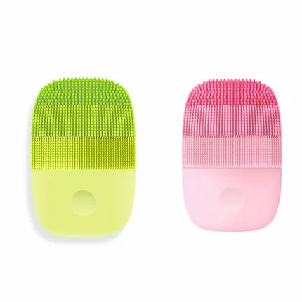 Blue Pink Xiaomi inface мини щетка для очистки средняя ультразвуковая зубная щетка для очистки кожи пилы для лица - Цвет: Blue Pink