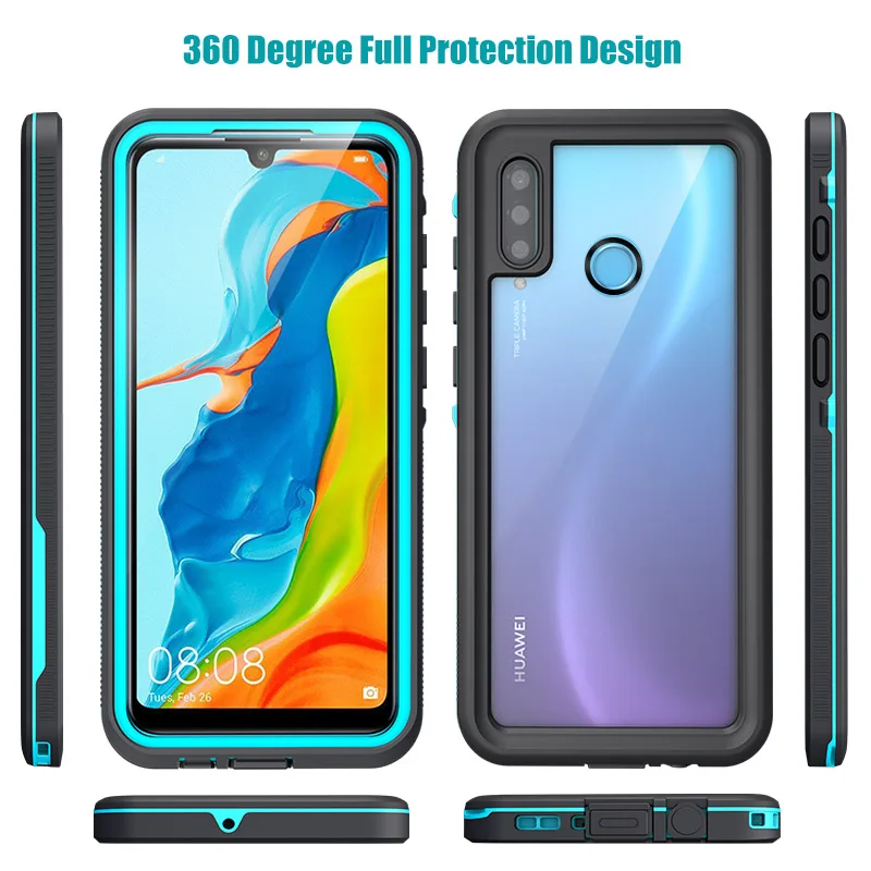 Водонепроницаемый силиконовый чехол для Huawei P30Lite P40Pro IP68 водонепроницаемый