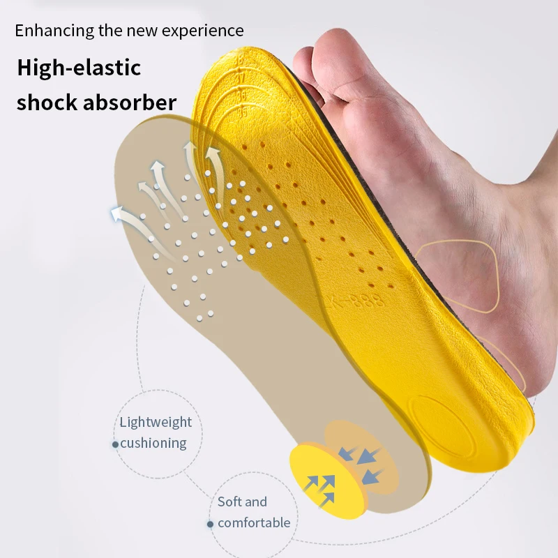 Height Increase Insoles for Women Men Invisiable Boost 1.5-3.5cm Breathable Orthopedic Elevator Insoles Shock Absorption Pads