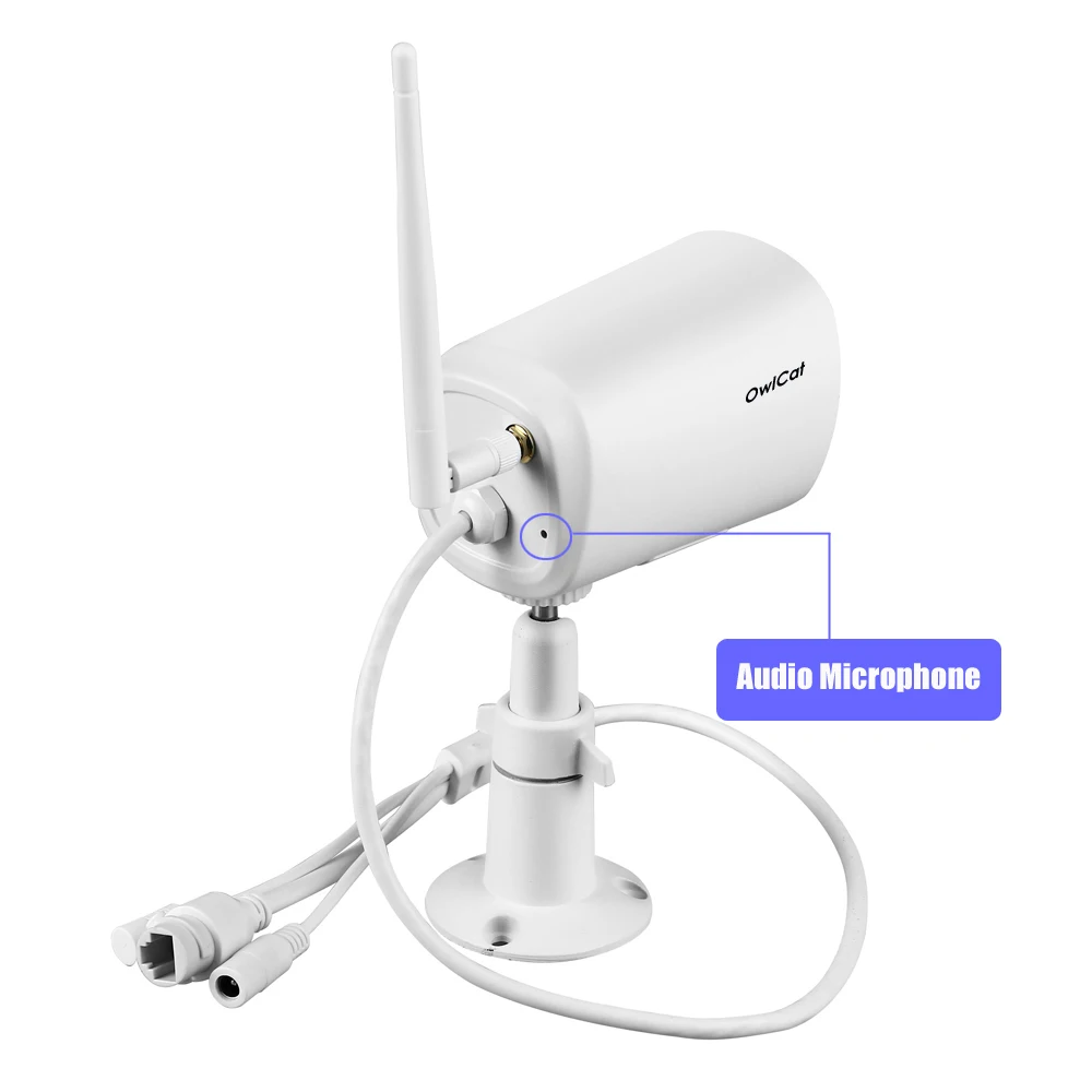 IP камера OwlCat HD 2 МП для системы видеонаблюдения со встроенным микрофоном и