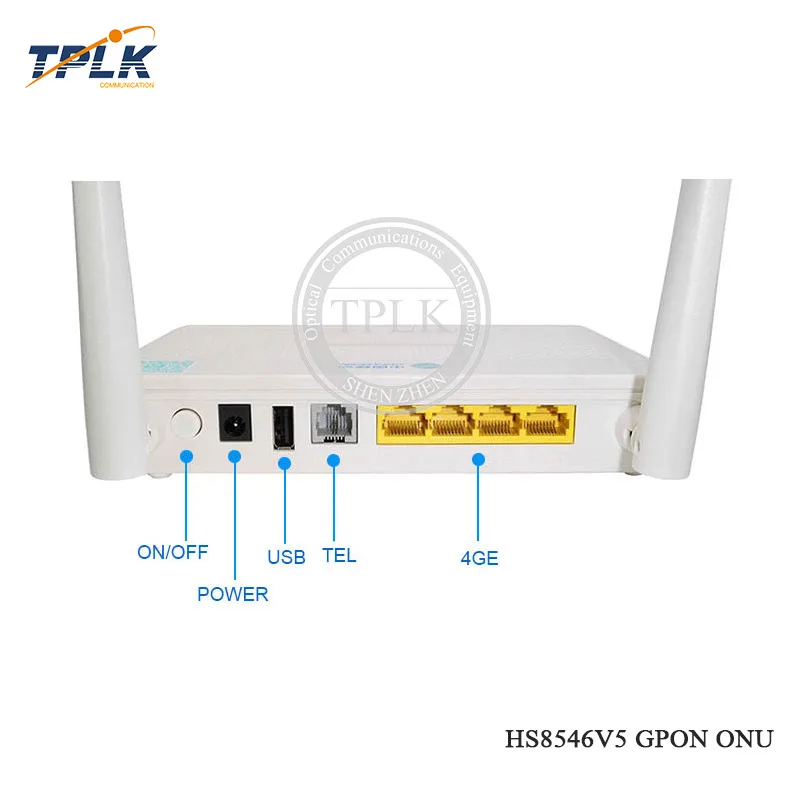 Новый HS8546V5 ONU GPON ONT с 4GE + 2USB 1Tel WIFI HGU двухдиапазонный маршрутизатор 2 4 ГГц и 5