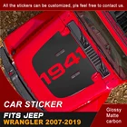 Автомобильные наклейки для Jeep Wrangler 2007-2018 2019, капот, совок 1941, слово, братья, графические виниловые модифицированные украшения, автомобильные наклейки на заказ