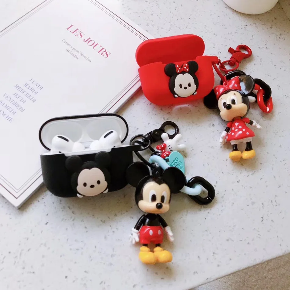 3D чехол для наушников Airpods Pro Чехол Силиконовый крокодил свинья собака Мультяшные