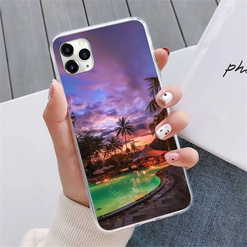 

Sunset view of Bali Phone Case For iphone 12 5 5s 5c se 6 6s 7 8 plus x xs xr 11 pro max mini