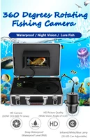 underwater fishing video camera fish finder ip68 waterproof 20 leds 360 degree rotating dome rotating panoramic viewing camera