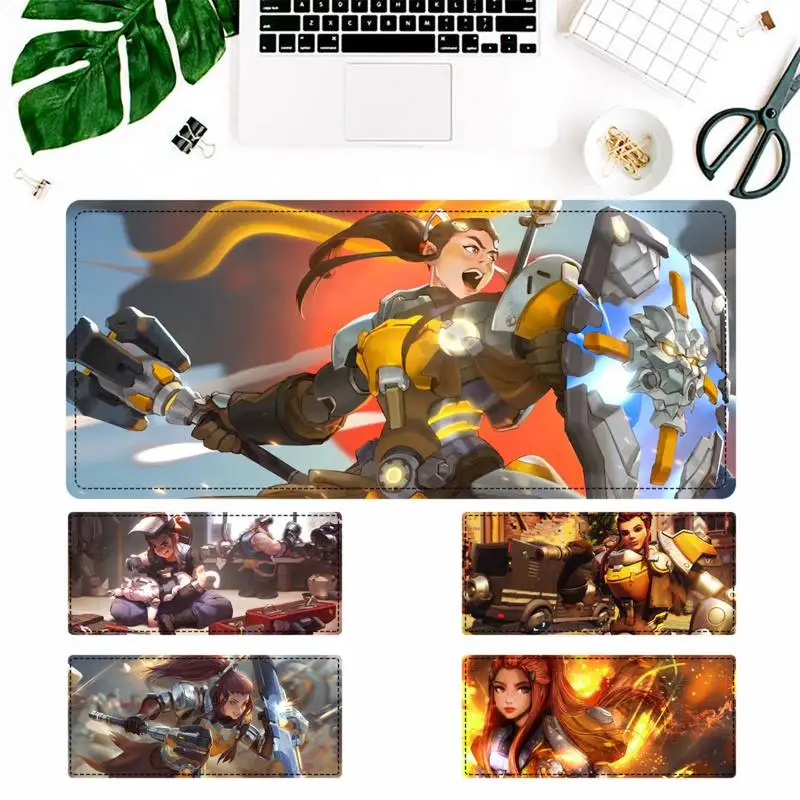 

Big Promotions Brigitte Gaming Mouse Pad Gamer Keyboard Maus Pad Desk Mouse Mat Game Accessories For Overwatch
