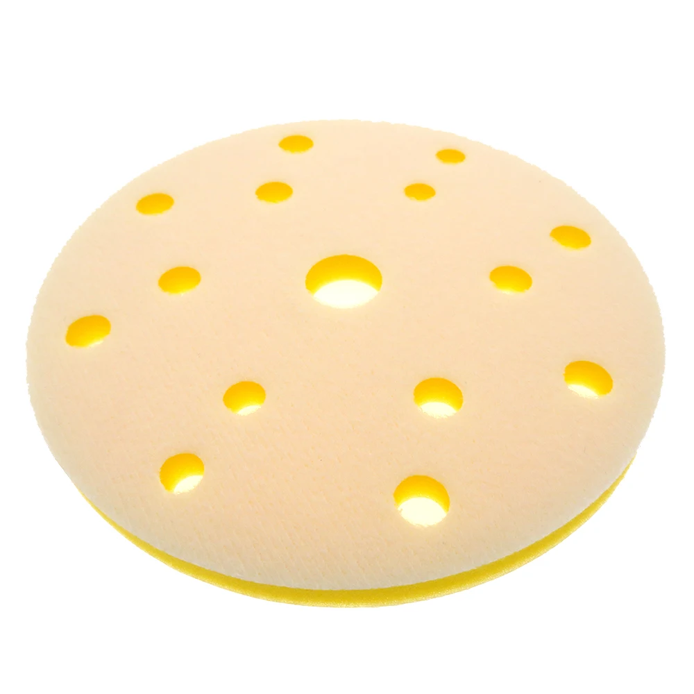 

5 Pack 2'' 3''5''6'' Flat Hook and Loop Soft Foam Buffing Pad Sponge Cushion Buffer Soft Density Interface Pads for Sanding Pad