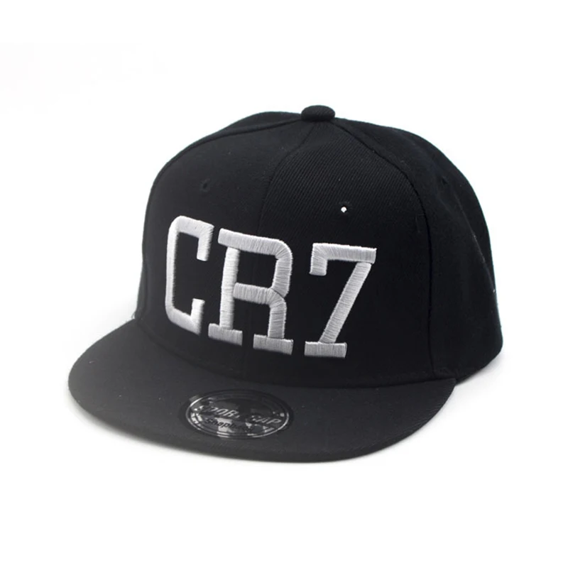 Новая корейская летняя весенняя детская бейсболка для мальчиков и девочек с детским заголовком хип-хоп солнечная шляпа с вышивкой букв CR7 детская кепка с застежкой на кнопке.