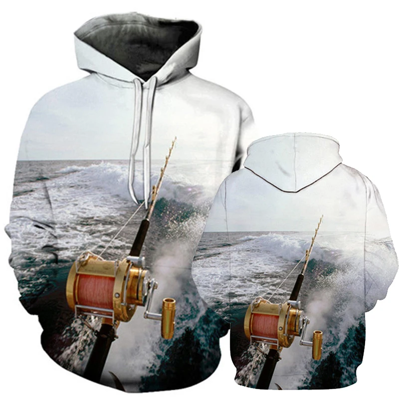 Мужская забавная Толстовка с принтом туны толстовка капюшоном для карпа мужская