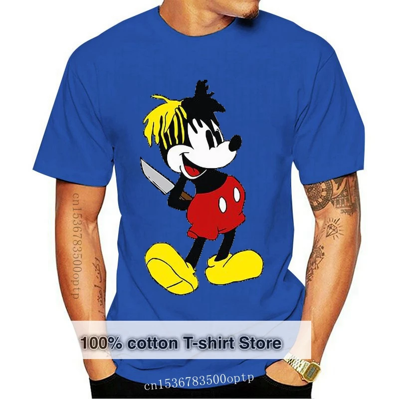 

Limited XXXTENTACION MICKY DAGGER MOUSE Mens White T-Shirt Size S-5XLShort Sleeve CasualReasonable Wholesale tee shirt