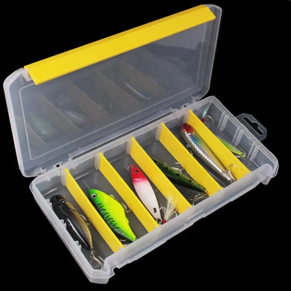 Fishing Box Single-Layer Baits Large Capacity ABS Portable Outdoor Lure Hooks Case for | Спорт и развлечения
