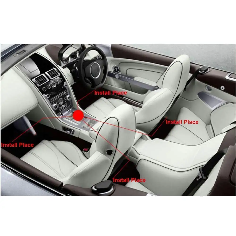 Светодиодная ленсветильник RGB для автомобиля декоративная лампа создания