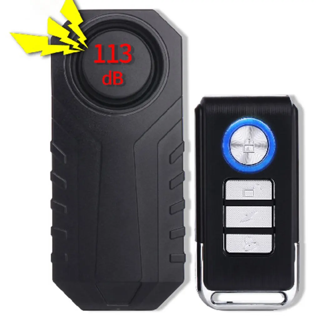 

Remote Control Alarm For Bicycles And Electric Vehicles Adjustable Sensitivity Displacement Induction Vibration Alarm