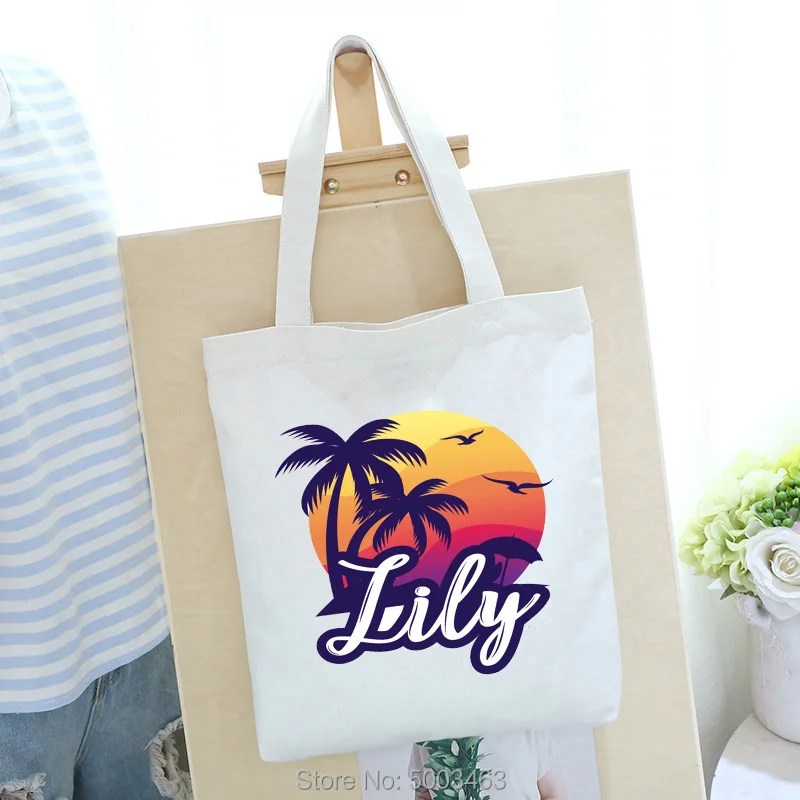 Женская Холщовая Сумка через плечо складная эко хлопковая Студенческая