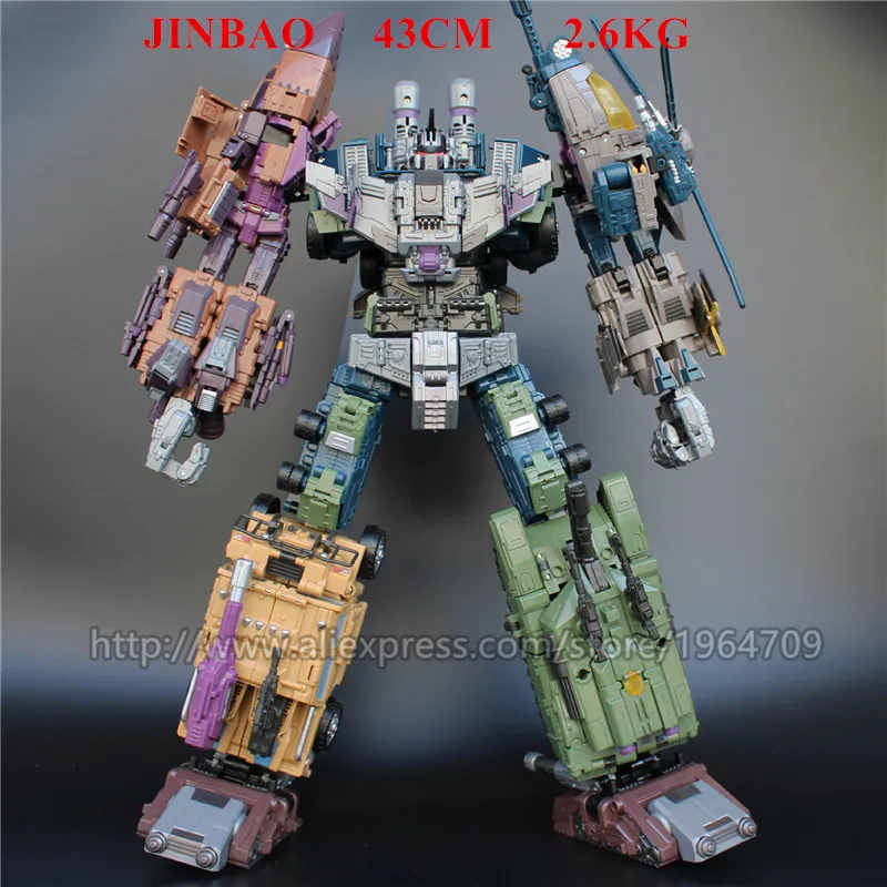 Игрушки-трансформеры JINBAO 6 в 1 для мальчиков робот-автомобиль оверсайз 50 см аниме