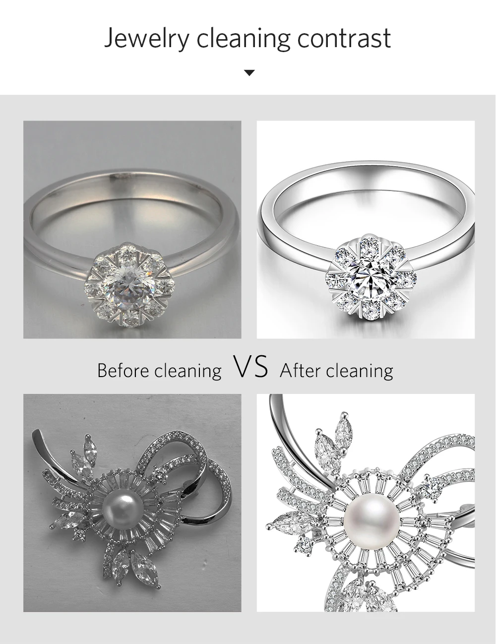 Ультразвуковой очиститель ювелирных изделий для набора поездок стерилизация