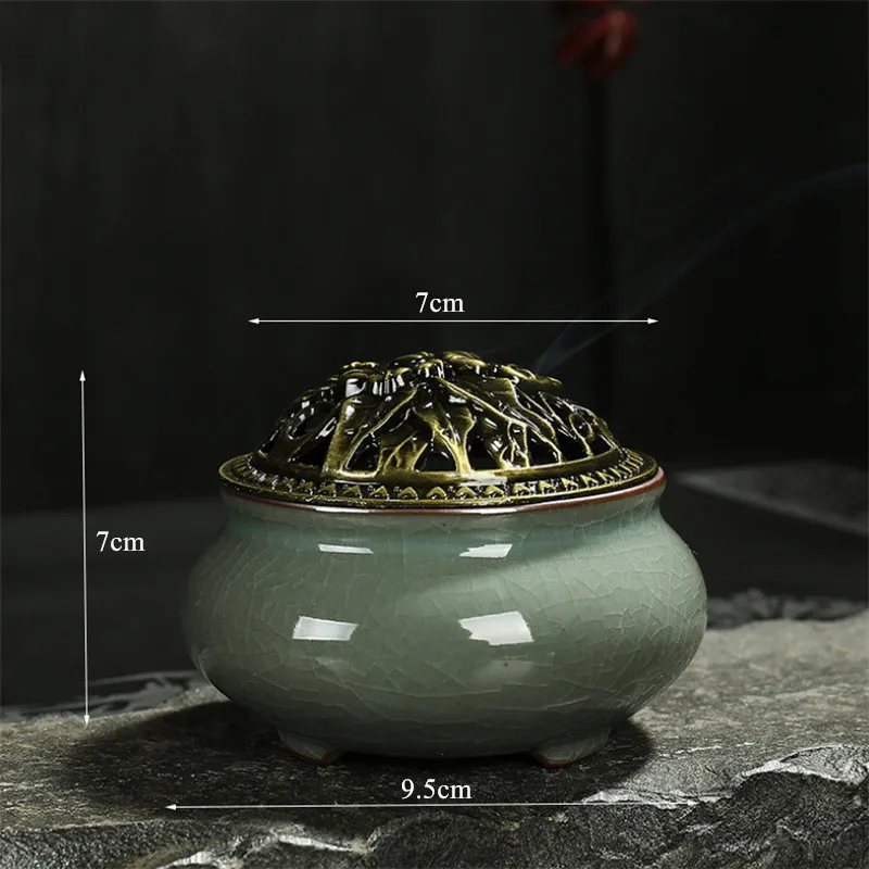 Celadon благовония горелка Керамическая Москитная Ge печь кадильница для