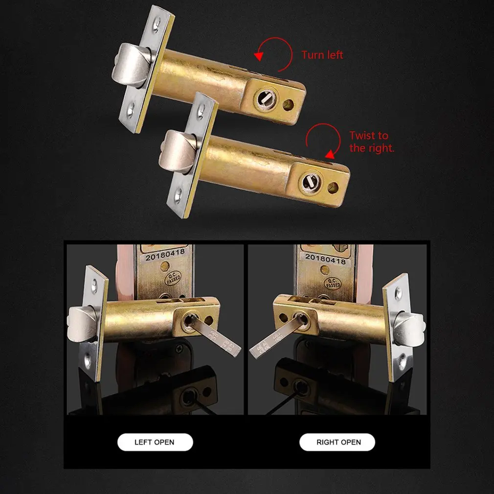380B Digital Password Door Lock Mechanical Code Keyless Entry Waterproof Non-Power Anti-rust for 30-65mm |