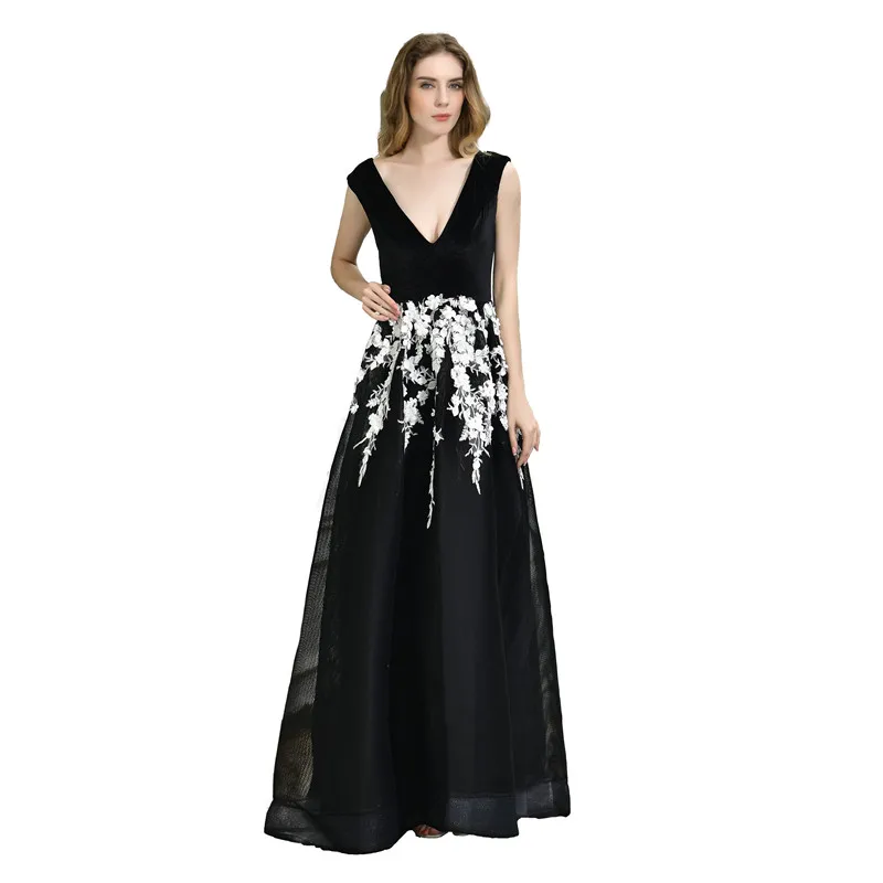 

Длинное вельветовое платье Milomi.CP, с аппликациями, глубоким V-образным вырезом, без рукавов, 24391