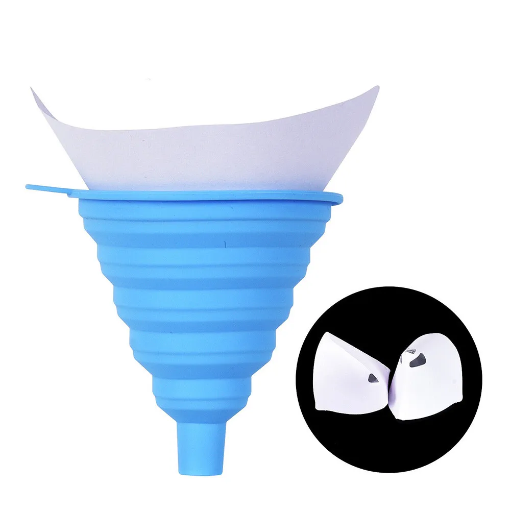 

Fine Paint Car Funnel Filter Paper Mesh Nylon Strainers Universal -20C To 220C Blue
