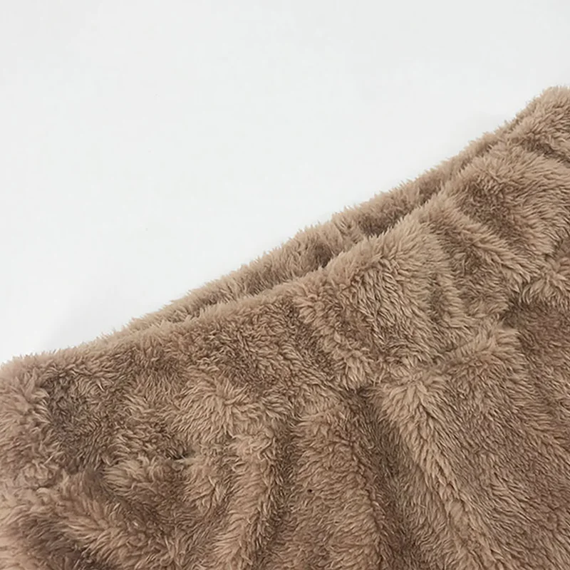 Осенне-зимний комплект из двух предметов искусственного меха жилет с V-образным