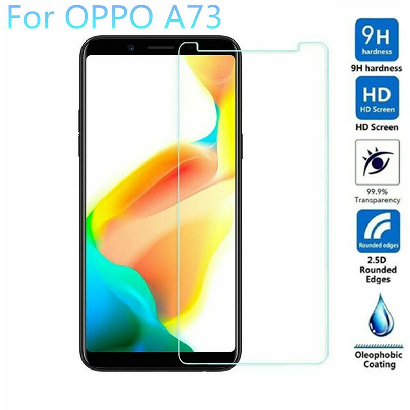 

UGI 1-3Pcs Screen Protective For OPPO A73 Cover Tempered Glass Front Film Protective Premiun Anti-scratch Screen Protector HD