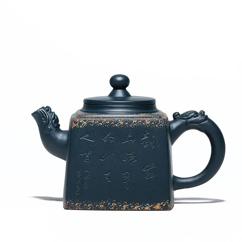

Directly Sells The Purple Clay Teapot, Black Green Clay, Sifang Longzun Teapot, Changyuehong, All Hand-Made Authentic