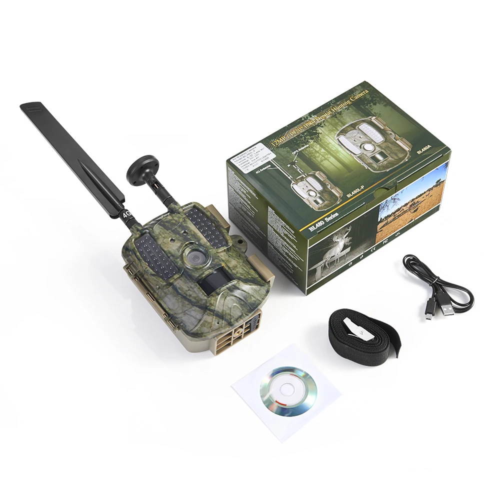 

BOBLOV 4G Hunting Trail Cameras with GPS 4G Network Hunter Cameras Trap Photo LTE Wildlife Cameras 12MP GPS Forest Wildlife Cam