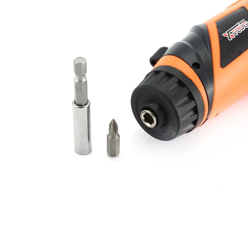 X-power 6V Cordless Electric Screwdriver Bits kit with LED Lighting Wireless Screw Power Driver Drill Power Tools
