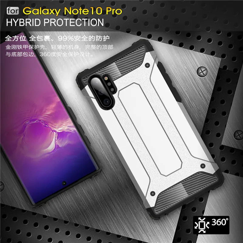Luxury Armor Case For Samsung Galaxy Note 10 Plus S7 EDGE S8 S9 S10 5G A10 S A20 E A30 A40 A50 A70 A80 A90 Hybrid Rubber Cover |