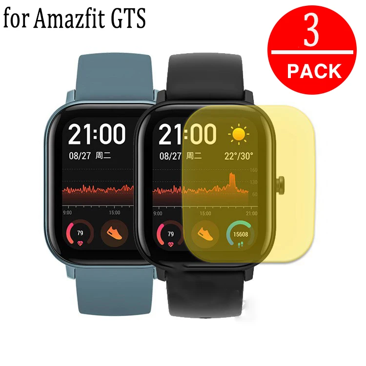 3 шт. защитная пленка для смарт часов Xiaomi Huami NEW Amazfit GTS|Защита экрана| |