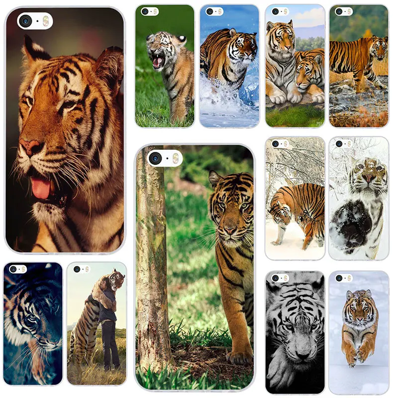 Мягкие чехлы из ТПУ для телефонов iPhone X XR XS Max 10 8 7 Plus 6 6S 5 5S SE 5C 4 4s Coque Bags Tiger White Whiskers