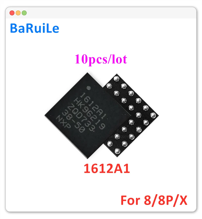 BaRuiLe 10 шт. 1612A1 зарядное устройство IC для iPhone 8 Plus X + U2 56Pin 1612 U6300 USB управление Ic Fiex