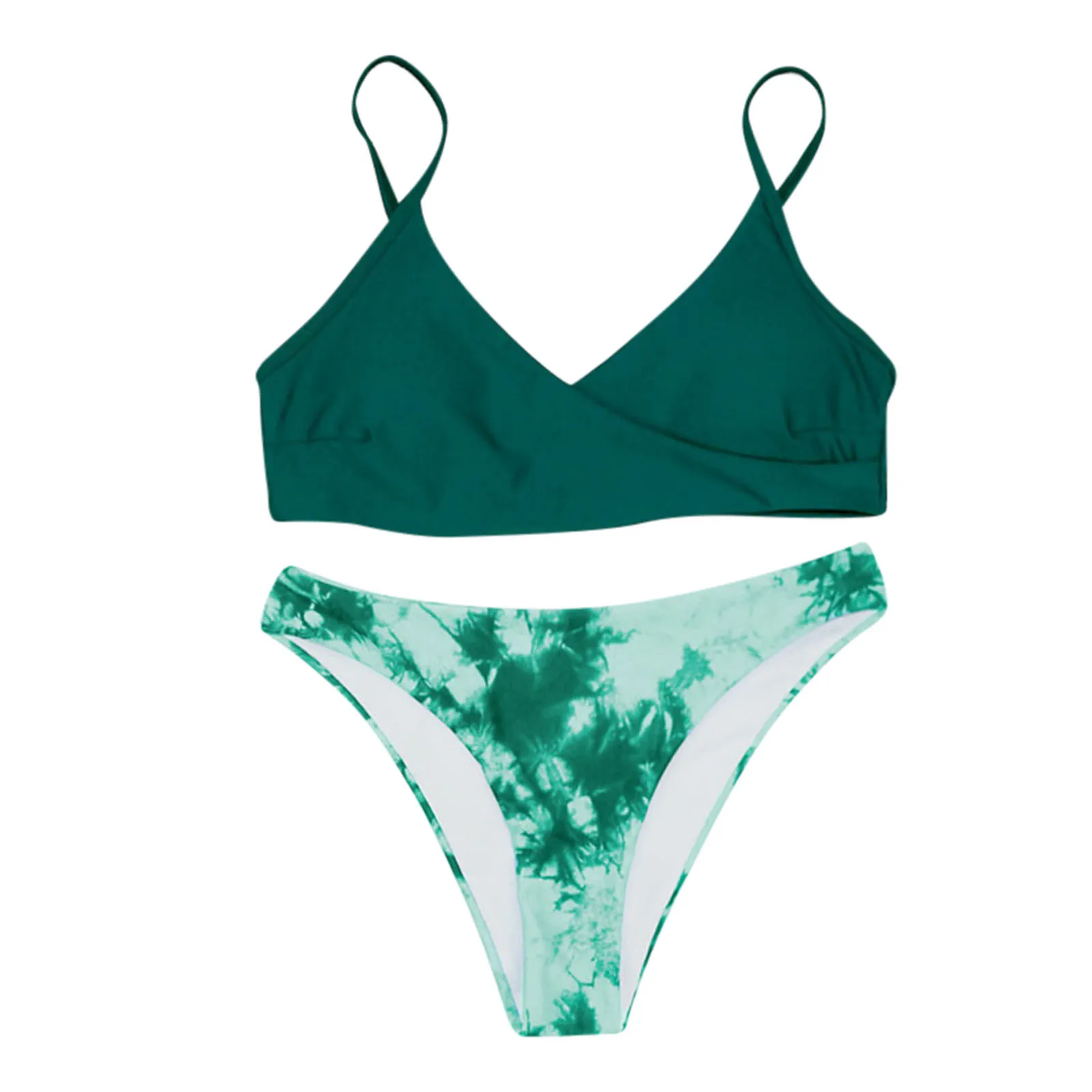 

2021 New Women's Bandeau Bandage Bikini Set Push-Up Brazilian Swimwear Beachwear Swimsuit Beachwear e