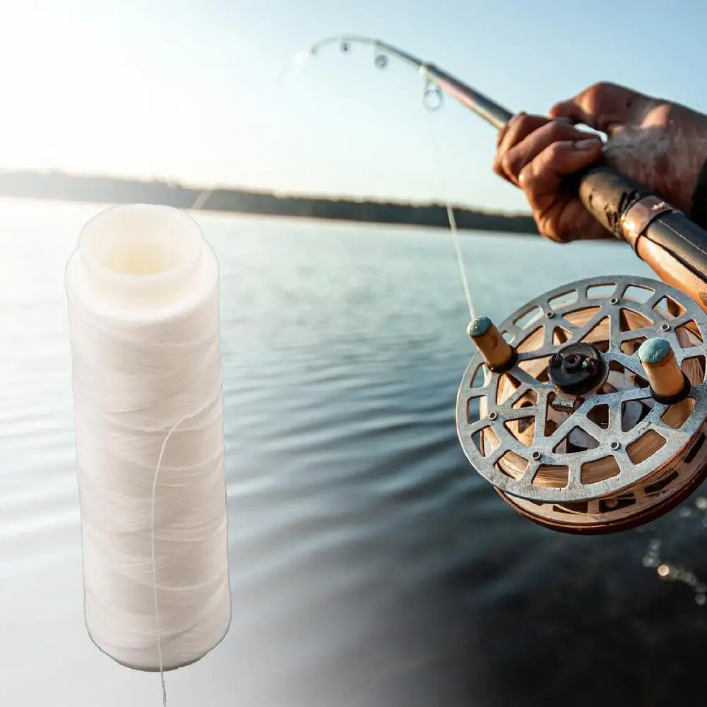 

Wear-Resistant Non-Slip White Nylon Fishing Line Strand Thread Tippet Fly Fishing Line for Outdoor Fish Tackle Tool