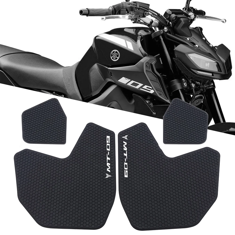 

Нескользящие боковые наклейки на топливный бак мотоцикла, новинка 2021, водонепроницаемая прокладка, резиновая наклейка для YAMAHA FZ09 FZ 09 MT 09 MT09 ...