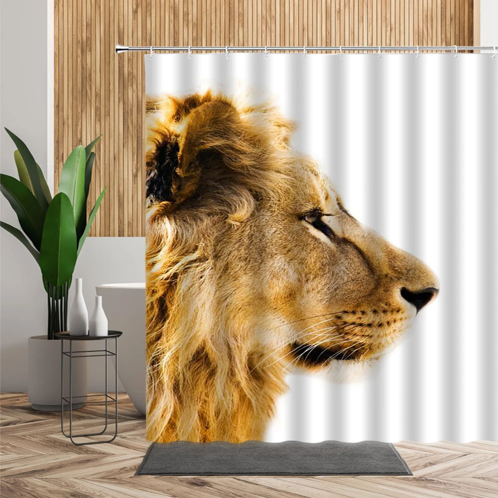 

Highland Cow Animal Shower Curtains Set Wild Cattle Bathroom Bath Decors Waterproof Fabric Nordic Wall Decor Curtain Accessories