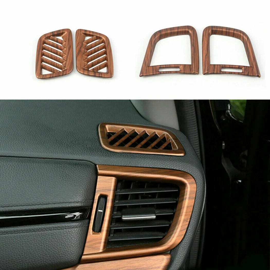 

12X Interior Kit Peach Wood For Honda CRV 2017-2020 Decoration Practical