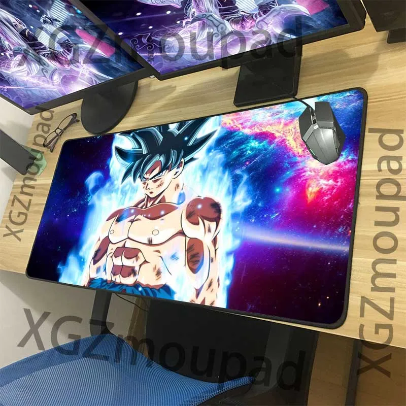 XGZ большой коврик для мыши Черный замок край аниме Dragon Ball Сон Гоку компьютерный стол коврик Резиновая полоса Нескользящая изоляционная подставка