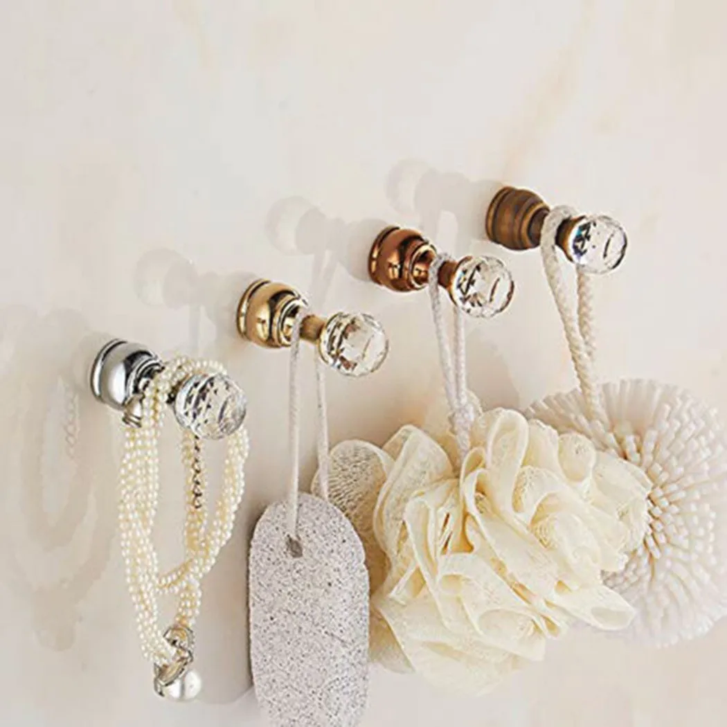 

Coat Hooks Colour Crystal Decorative Hook Multiple Robe Towel Wall Hooks