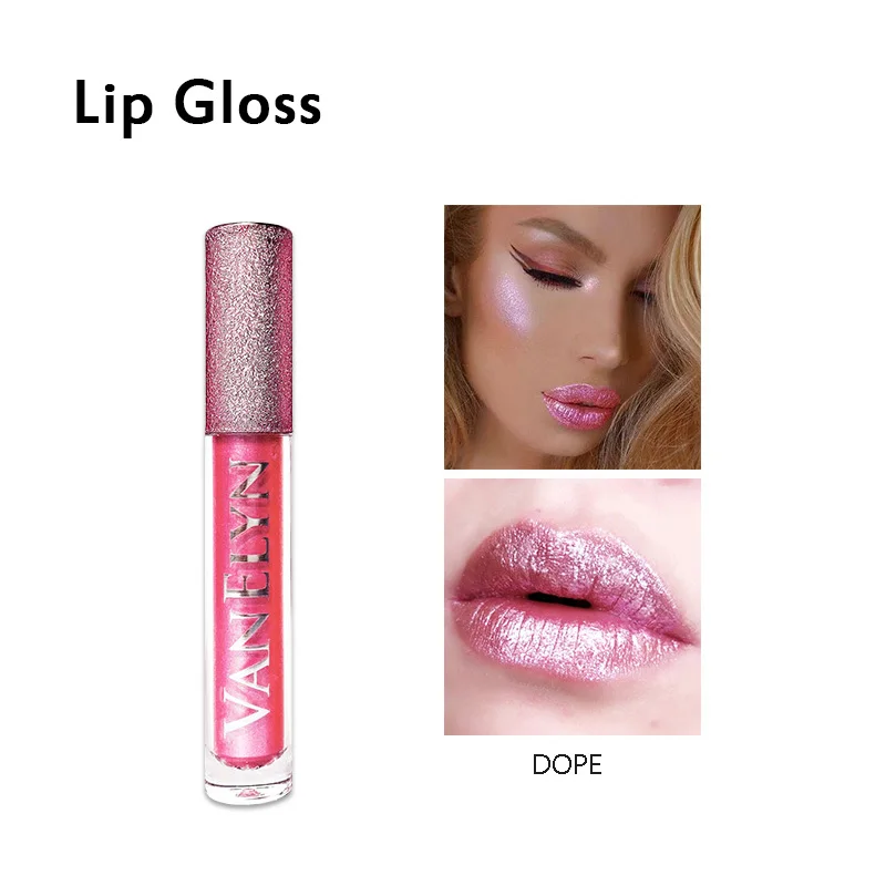 Блестящий Блеск для губ 1 шт. топпер хайлайтер тени не липкие отражающие